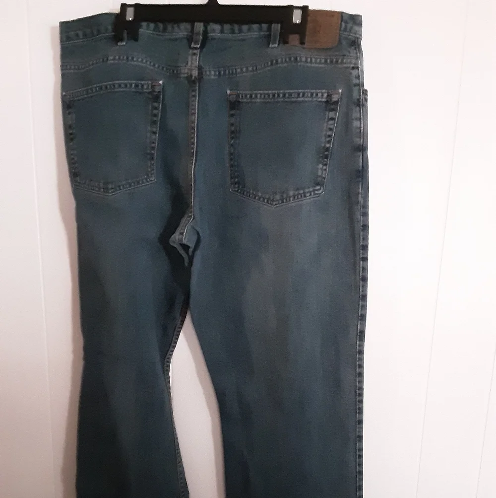 TWO Pair Of Eddie Bauer Classic Blue Denim Jeans - Picture 5 of 15